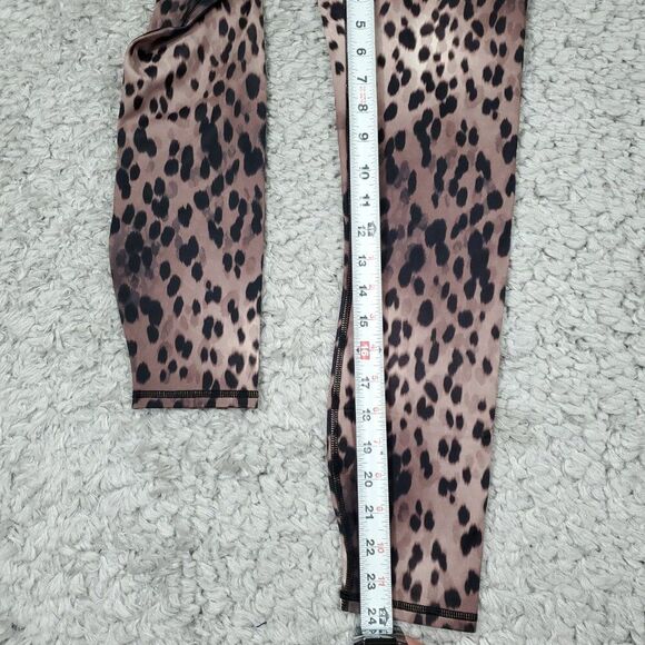 Fabletics Boost PowerHold High Waist 7/8 Leggings Spotted Black Animal Print XXS - Picture 8 of 8
